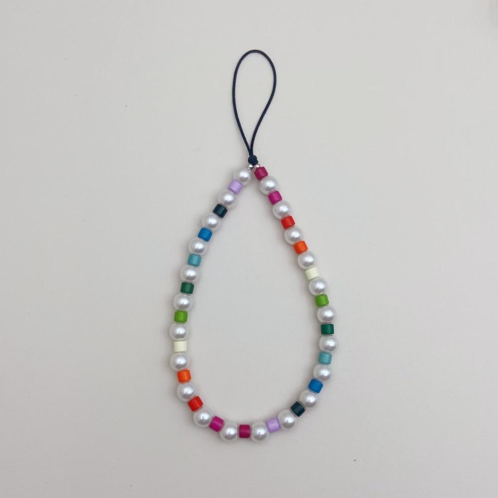 INS wind pearl acrylic beads of the same style in Japan and South Korea are fashionable and anti-lost. Hand carry pendant short mobile