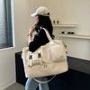 Women's Dry and Wet Separation Sports Gym Bag with Shoes Silo Large Capacity Travel Bag with Travel Bag Can Be Used for Pulling Rod