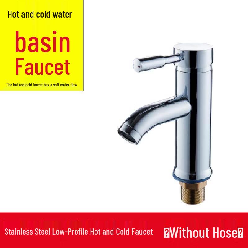 Stainless Steel Single-Handle Basin Faucet