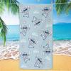 American Cartoon Figure Print Thick Microfiber Beach Towel Quick Dry Bath Blanket For Kids