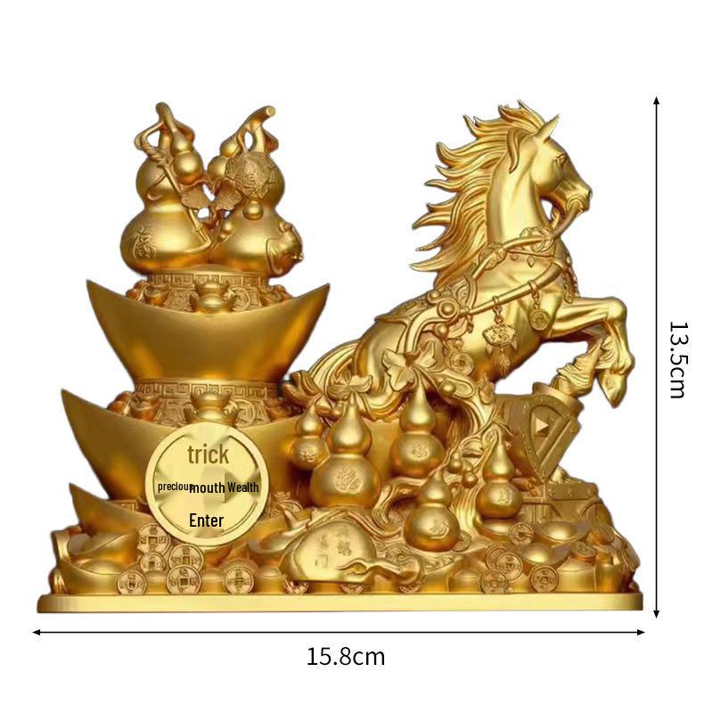 Tianma Feng Shui Wealth & Prosperity Home Office Decor Figurine