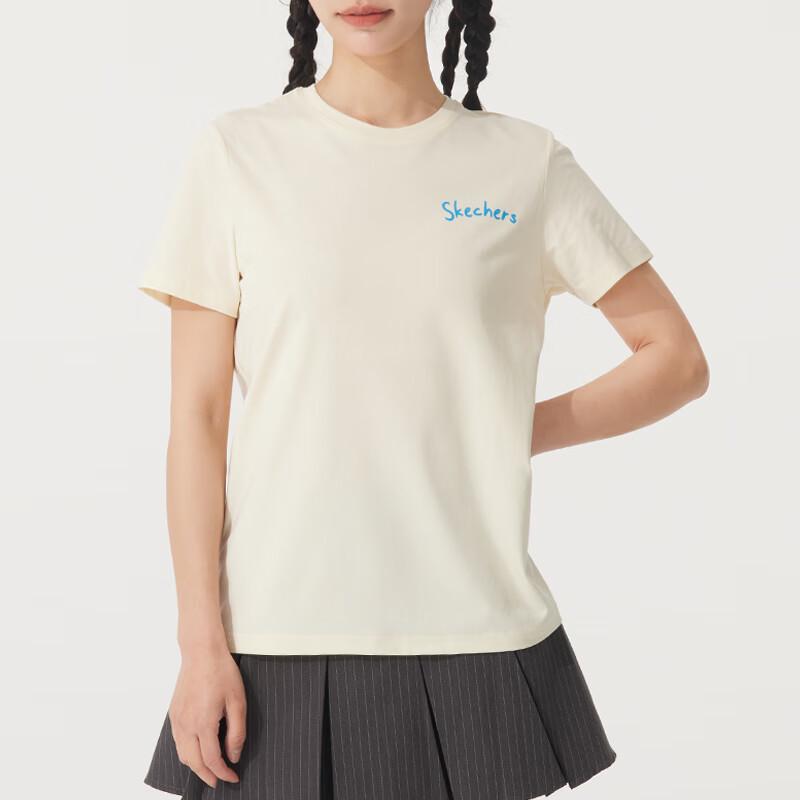 

Женская вязаная футболка Skechers с круглым вырезом и коротким рукавом XS