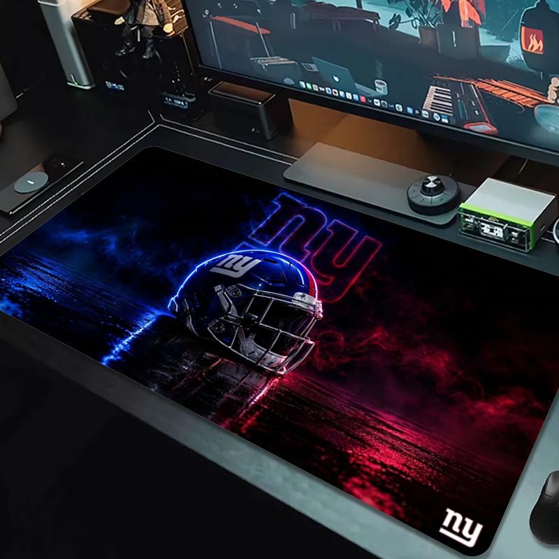 New York Giants Mouse Pad Large Gaming Table Cushion Nonslip Laptop Tablet Big Mousepad Xxl Mat Mini Pc Playmat With Lock Edge