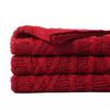 Knitted Blankets Thick Chenille Blanket Plaid Throw Blanket For Sofa Chunky Throws Bedspread On The Bed New Year Decor