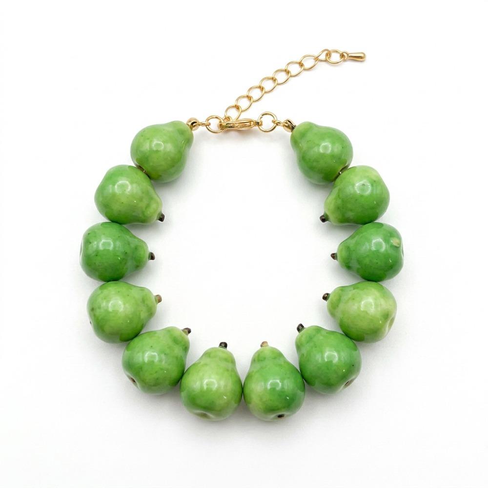 Resin Beads Bracelet Beaded Summer Bohemian Jewelry Simulation Fruit Bracelet Vacation Accessories