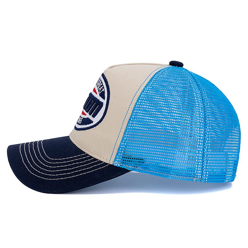 Unisex Baseballkappe Classic STATION Buchstabenmuster Mesh Cap Herren und Damen Atmungsaktive Streetwear Sommer Trucker Hat