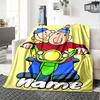 Customiz Name Personality Pat and Mat Blanket Soft &Warm Sofa Office Bed Travel Lunch Break Blanket, Gift Suitable All Seasons
