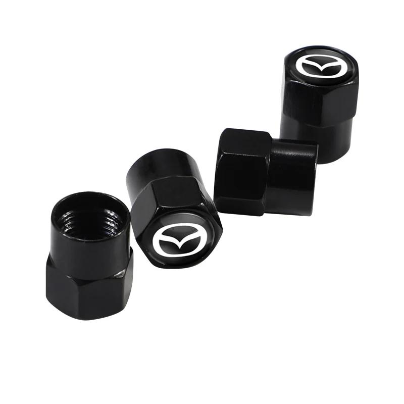 

2025 Hot 4Pcs Wheel Tire Valve Air Stem Cap Metal Duust Covers For Mazda CX5 CX3 CX9 MX5 CX30 Axela Demio CX30 CX7 MX3 GH Car Ac