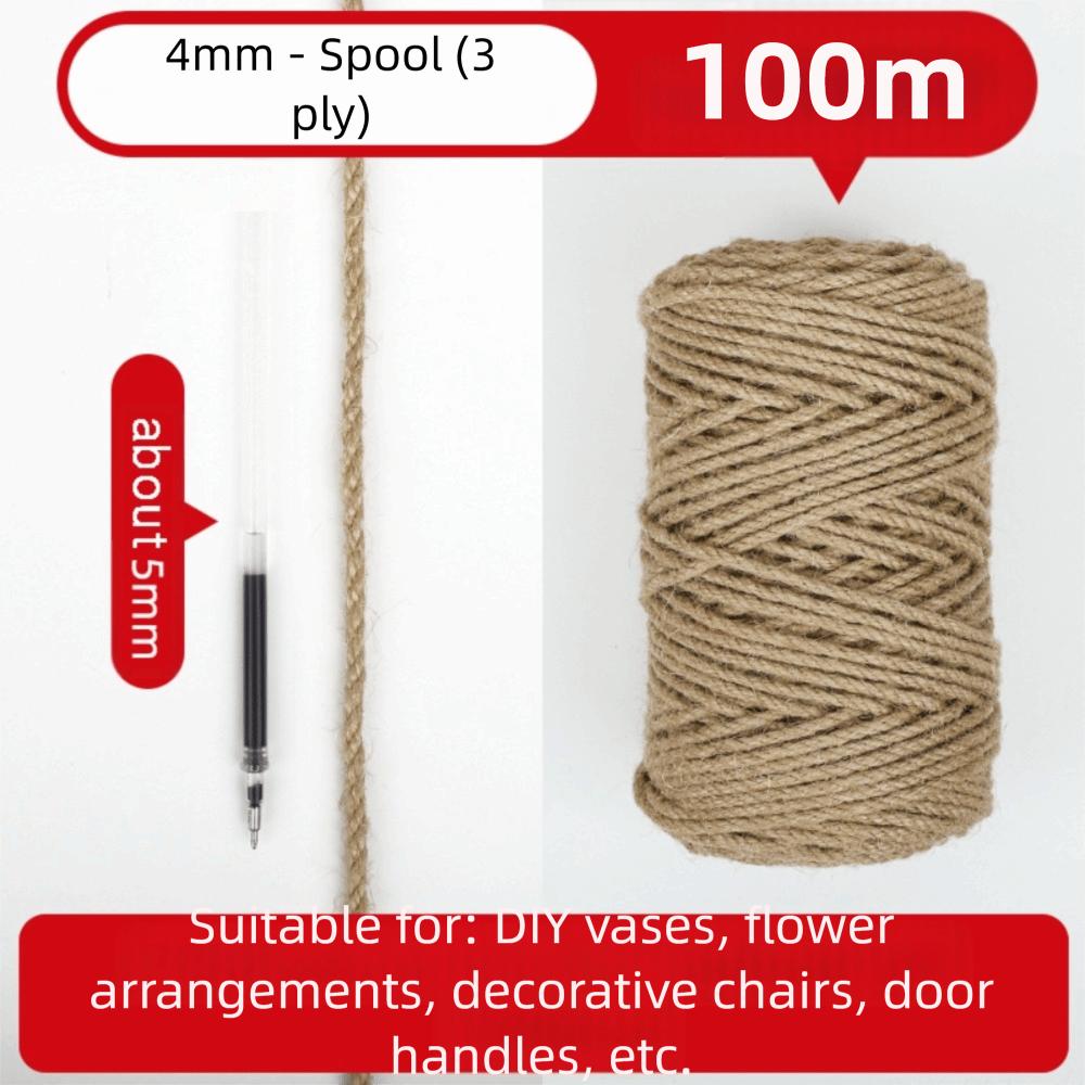 2/3/4/5/6/14mm Jute Twine Rustic Macrame Cord Farmhouse Style Jute Cord  Crafts Wrapping