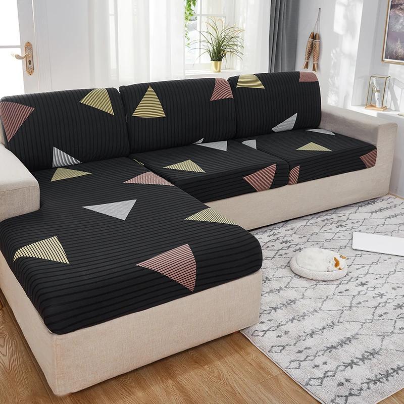 1PC Elastic Seat Cushion Cover Chair Cover Stretch Sofa Cover For Living Room Sofa Slipcover Protector Washable Removable