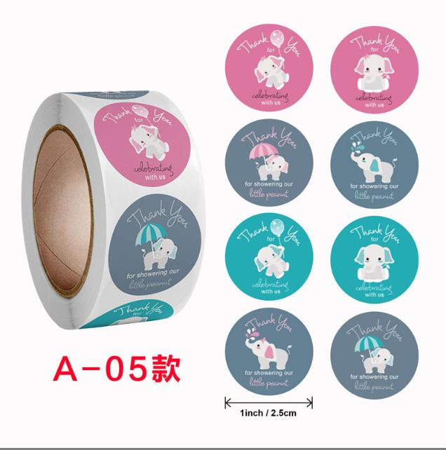 Stickers 500 Pcs/roll Teacher Rewards And Encourages Children Toys Cute Animal Stickers Sealing Stickers