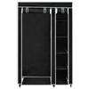 Foldable Fabric Wardrobe Black 110 x 45 x 175 cm