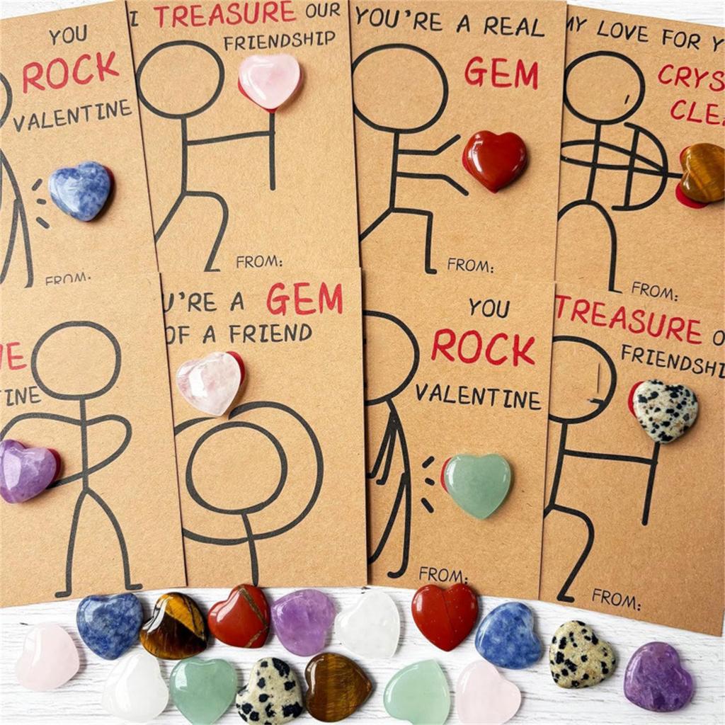 Çocuklar İçin Sevgililer Günü Hediyeleri - Kalp Şeklinde Plastik Kalp Şeklinde Malzemeli 24 Paket Sevgililer Günü Kartı Sevgililer Günü