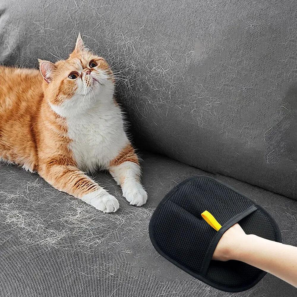 Pet Hair Removal Glove Double Sided Pet Hair Remover Static Dedusting Brush Pet Hair Remover Brush Removing Dog Cat Hair From Sofa Carpet Clothes Tool