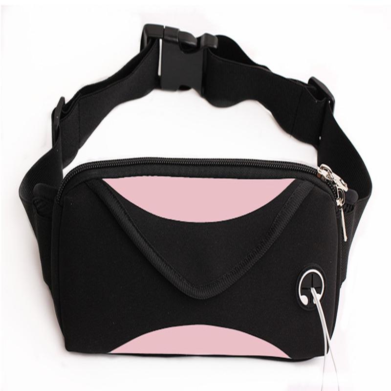 fanny packs for women & men unisex waist bolsa pack with headphone jack and zipper