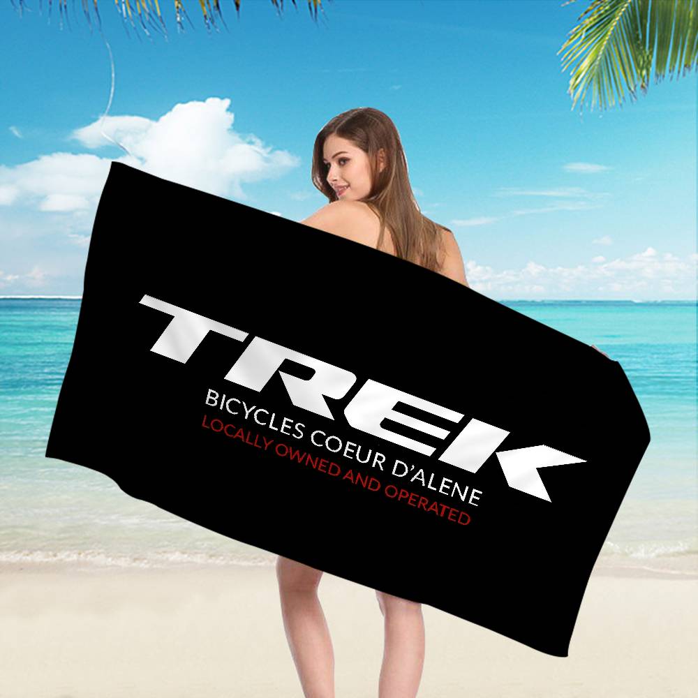 T-TREKS Bicycle Microfiber Blanket Quick Drying Beach Towels Oversized Printing Super Absorbent Pool Towel Blanket