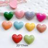 10 Pcs New Kawaii Cartoon Sweet Multicolor Peach Heart Resin Scrapbook Diy Decorative Hair Clip, Pendant Jewelry Parts A83