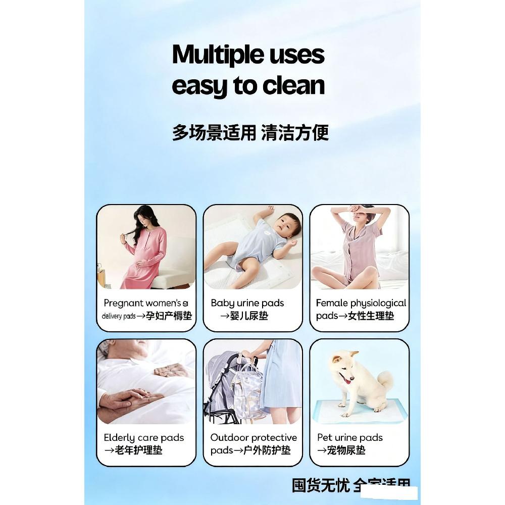 Disposable Baby Underpads Leak‑Proof Breathable Infant Care Pads Disposable Maternity Pads Baby Diaper Changing Postpartum Use