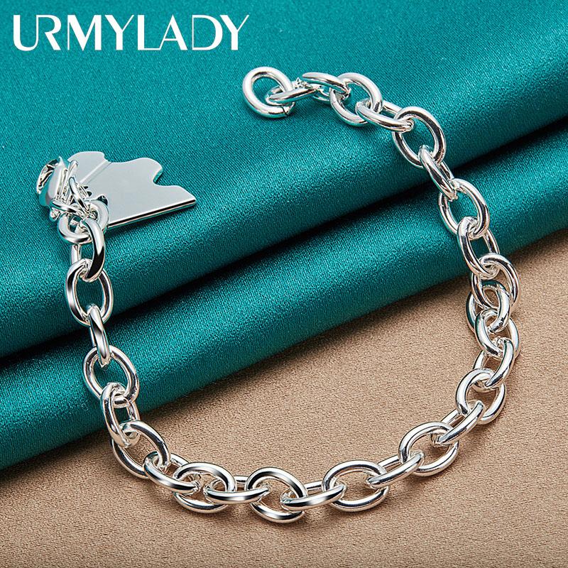 Brățară cu pandantiv câine norocos din argint 925 pentru femei bărbați bijuterii de logodnă la modă pentru petrecerea de nuntă