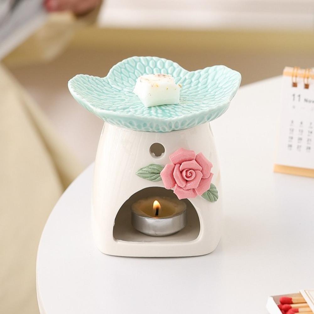Eco-Friendly Flower Aromatherapy Stove Heat Resistant Essential Oil Diffuser  Yoga Room