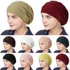 Damehatt Ensfarvet Pelsdesign Turbanhatt Lett Pustende Ensfarvet Elastisk Hatt Utendørs Gate Daglig Bruk