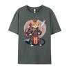 Cat Samurai Warrior Japan Ninja Samurai Cat Ready For Battle Vintage T Shirt Men Camisetas De Hombre Luxury