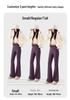 High-Waisted White Shark Pants: Fleece-Lined, Flared, Slimming, and Versatile for Autumn and Winter