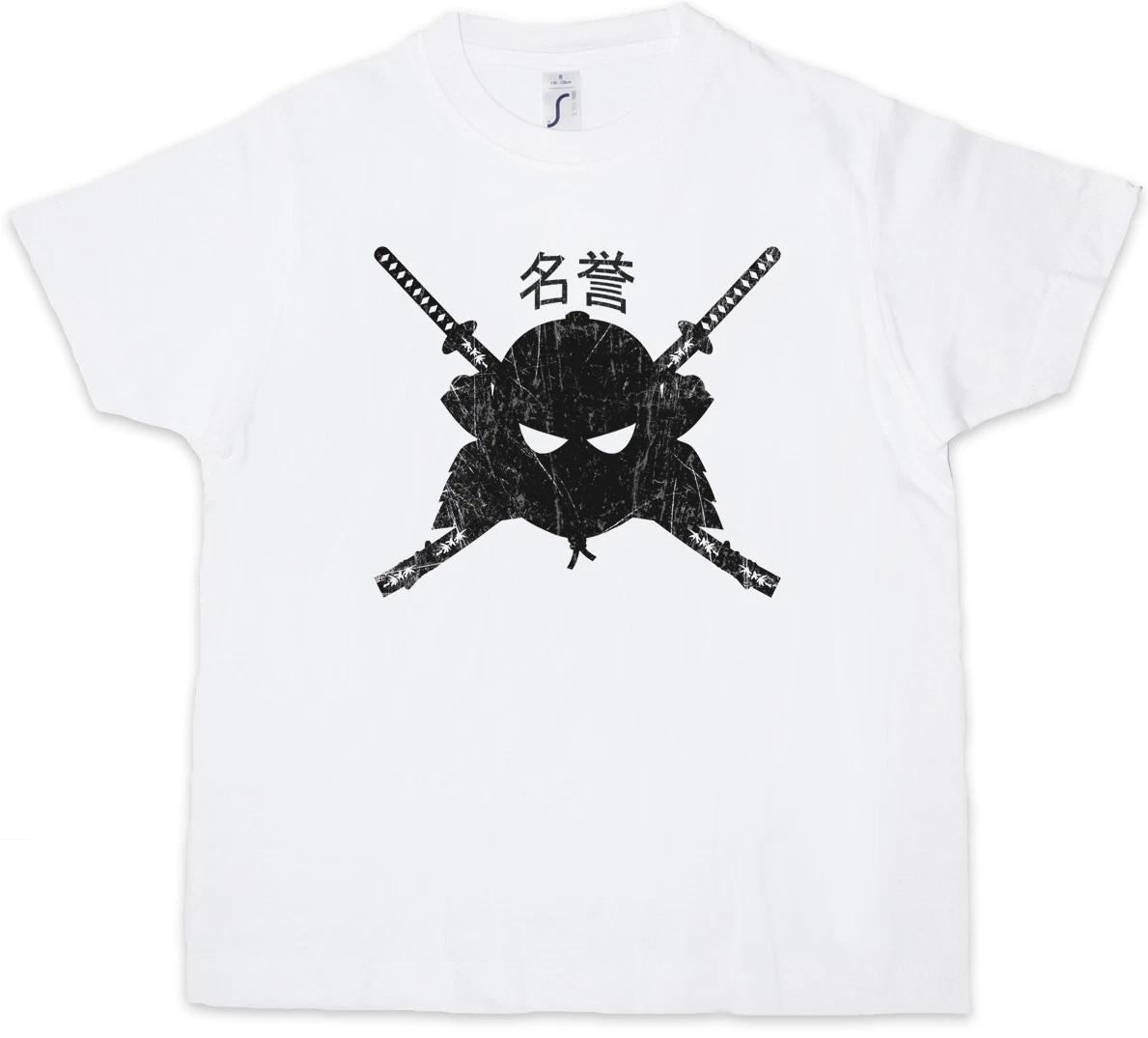 SAMURAI MEIYO Kids Boys T-Shirt Samurai Ninja Japan Warrior Sword Dakana Armor 100