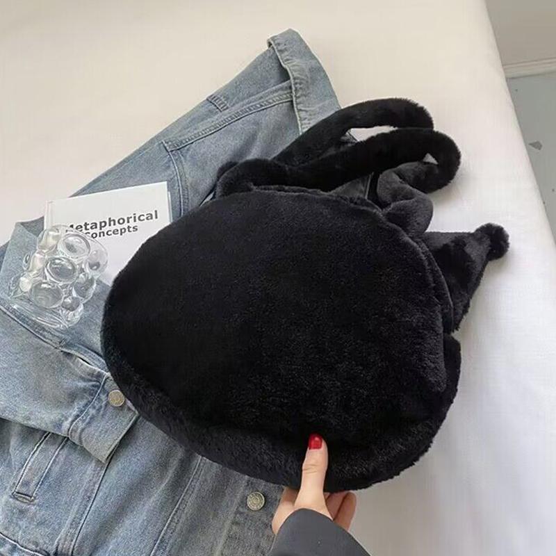 Kawaii Messenger Bag Cute Plush Female Lolita Student Large-Capacity Schoolbag Hand-Held Shoulder Bag Gift