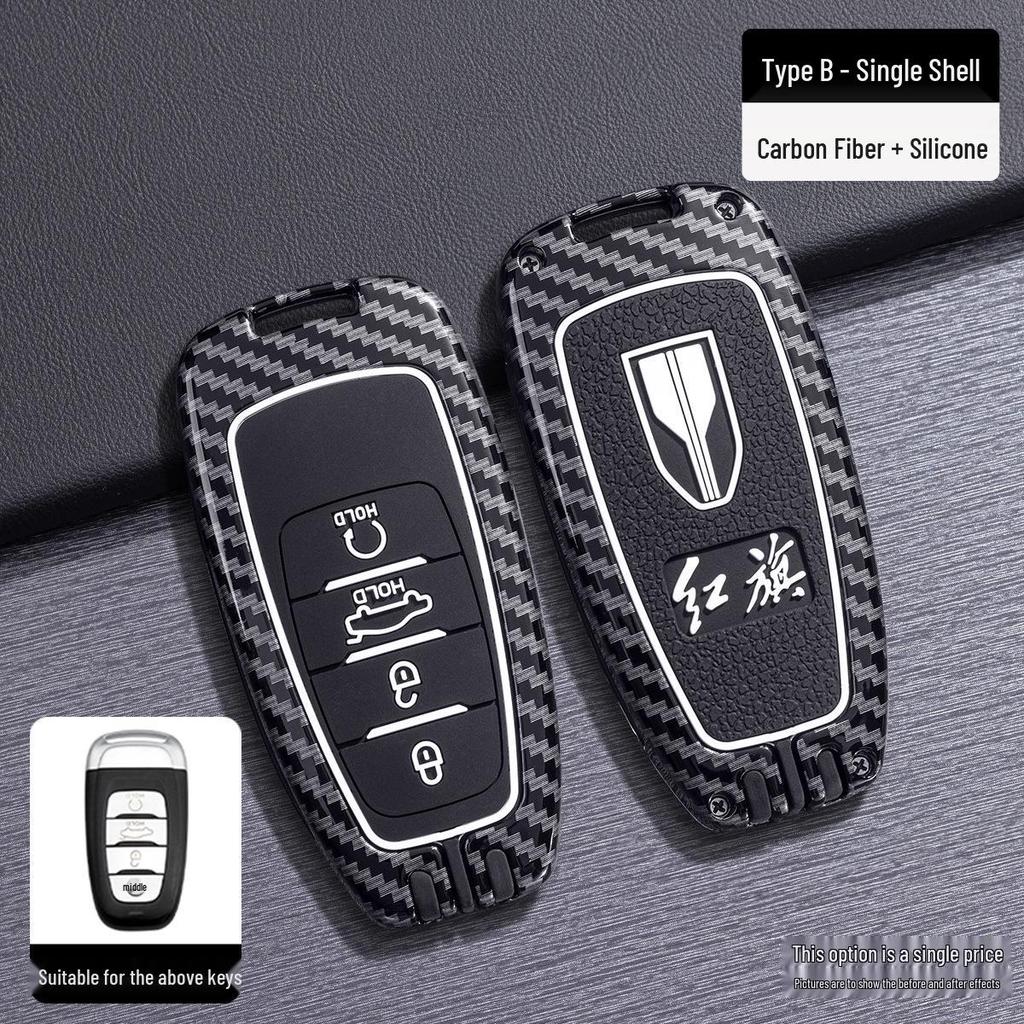 Hongqi H5 H9 E-HS9 2023 Car Key Case Shell for Men & Women