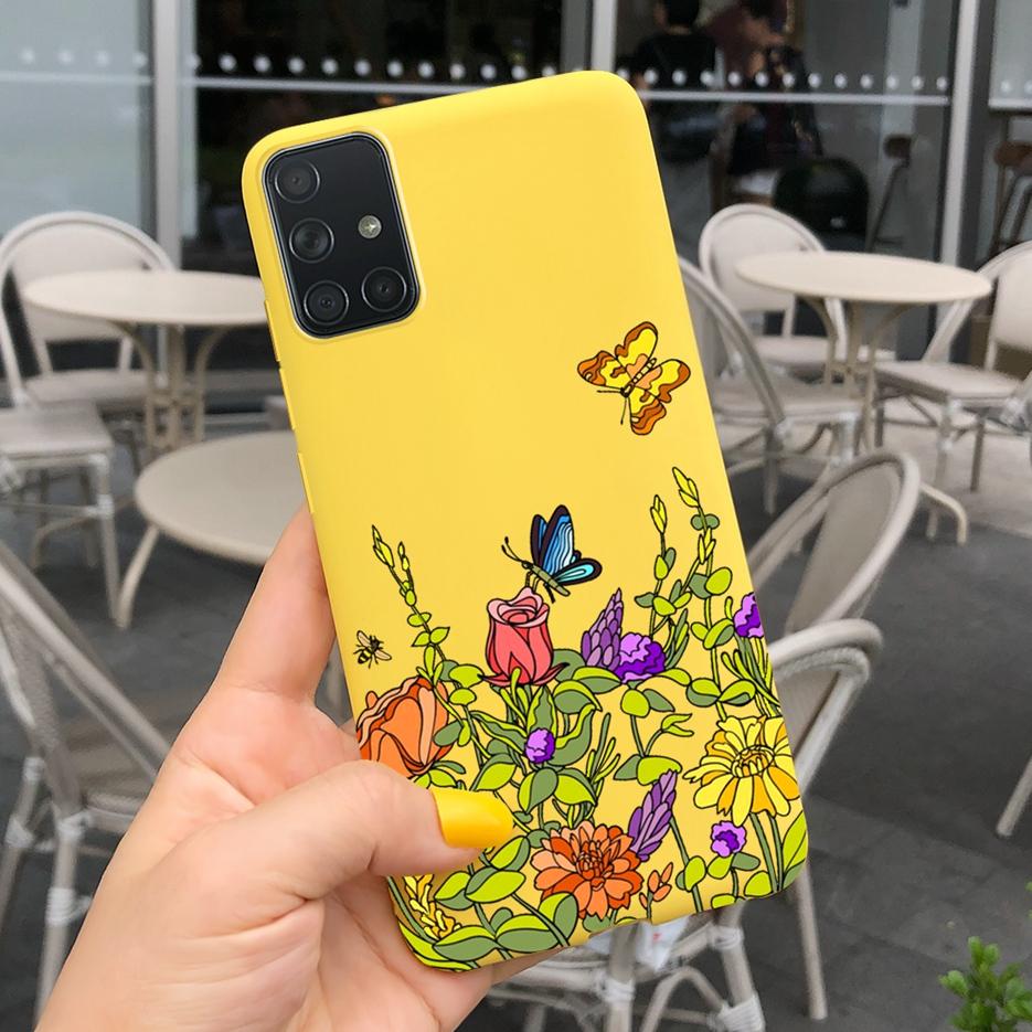 For Samsung Galaxy A31 A41 A51 A71 Case Cute Art Painted Back Cover Soft TPU Phone Case For Samsung A315 A415 A515 A715 F Bumper