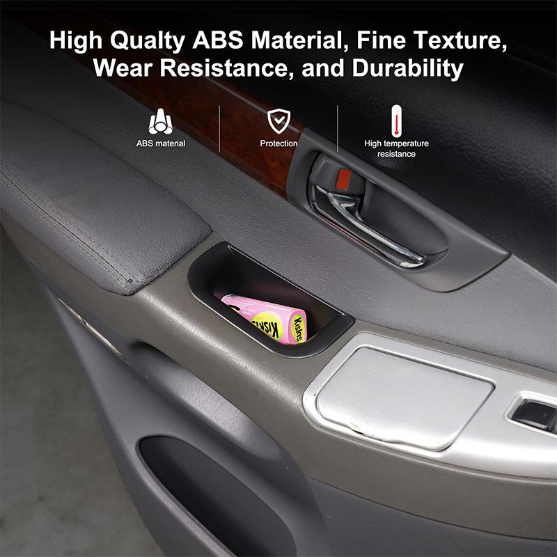 For Toyota Land Cruiser Prado J120 J150 J250 2003- 2024+ Door Side Storage Box Front Rear Door Handle Armrest Tray Organizer