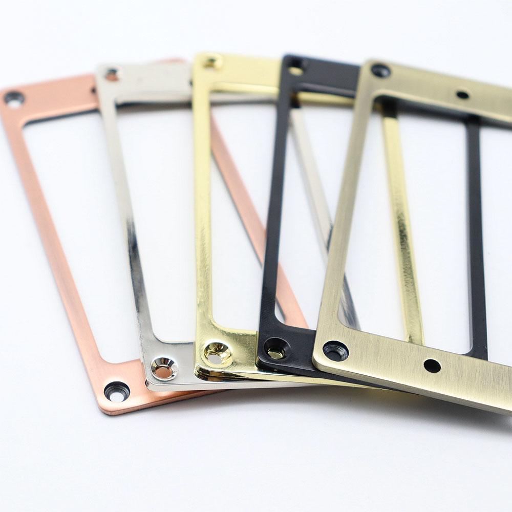 2pcs Guitar Pickup Ring Cover Frame Flat Metal Pickup Mounting Rings 2×2mm for LP/SG Guitar