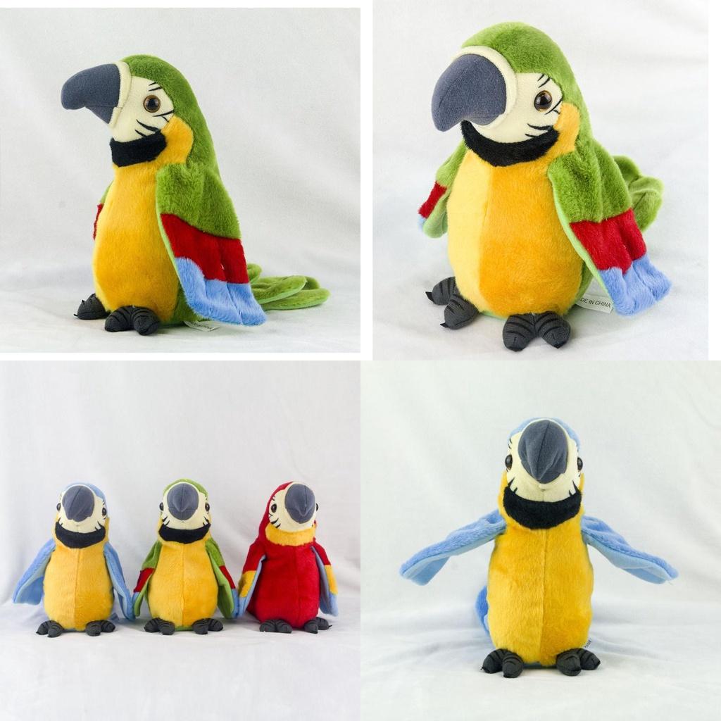 Electric Talking Plush Parrot Toy- Learn To Speak And Flap The Wings- Ideal Children's Gift