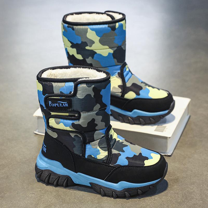 Podzim a zima 2024 Chlapecké/dívčí venkovní teplé dětské sněhule Velká velikost 31-40