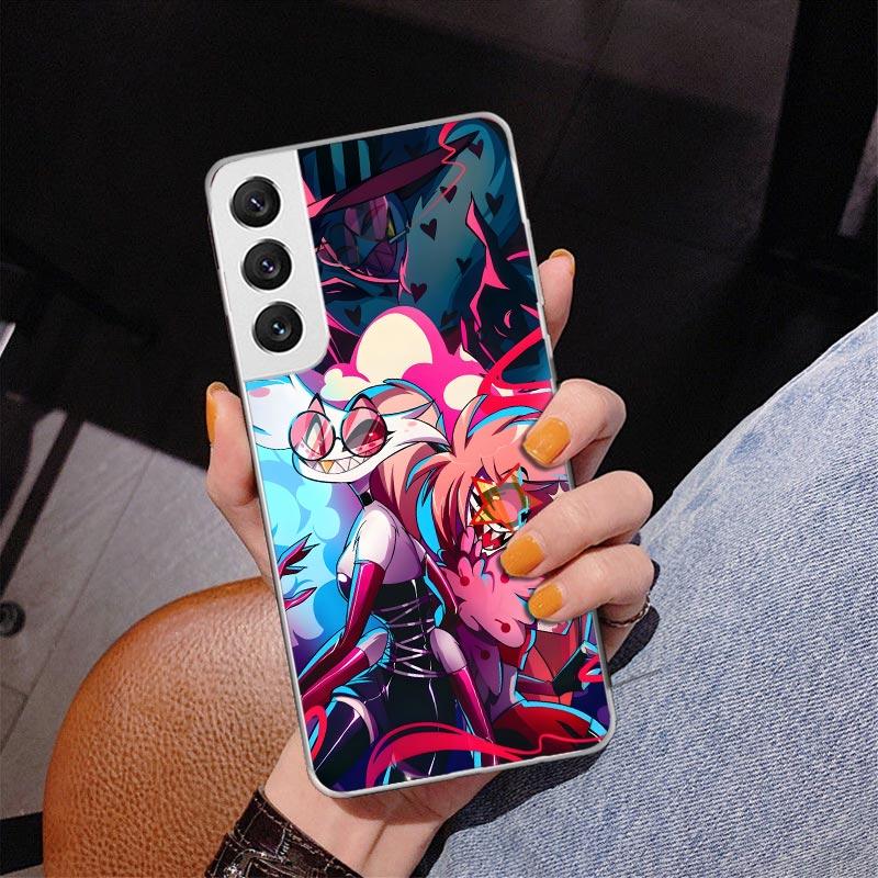 H-Hazbin Hotel Angel Dust Phnoe Case for Samsung Galaxy S26 S25 Edge S23 S24 Ultra S22 Plus S21 S20 FE Unique Cover Soft Coque G