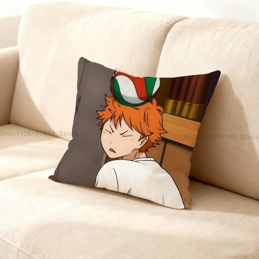 Klassische Anime H-Haikyuu Kissenbezug süße Cartoon Anime Peripherieartikel Schlafzimmer Sofa Dekorative Kissenhülle Weiche Kissenhülle