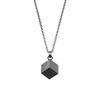 Cube Design Fashion Trendy Hip Hop Stainless Steel Necklace Men Necklace Gray EGS2640060
