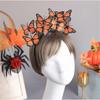 Plastic Skull Headbands For Halloween Parties Gothic Costume Accessory Portable Hair Decors