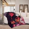 cartoon H Helluva B Boss Throw Flannel Throw Blanket Suitable for Sofa Living Room Bedroom