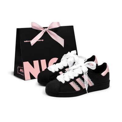 adidas Originals SUPERSTAR Raven Made, Berlin Pigeagtig, Speciel Indkøbspose, Blonder, Romantisk, Mode Alsidig JH9977(Team52-S-BOX)