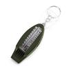 Multifunction 4 In 1 Safety Whistle Compass Thermometer Magnifier with Keychain Outdoor Travel Emergency Survival Kits