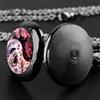 Vintage Retro White Pink Yin Yang Double Dragon Quartz Unisex Men Women Pocket Watch Quartz Necklace Pendant Clock Chain Classic Dial Jewelry Gift