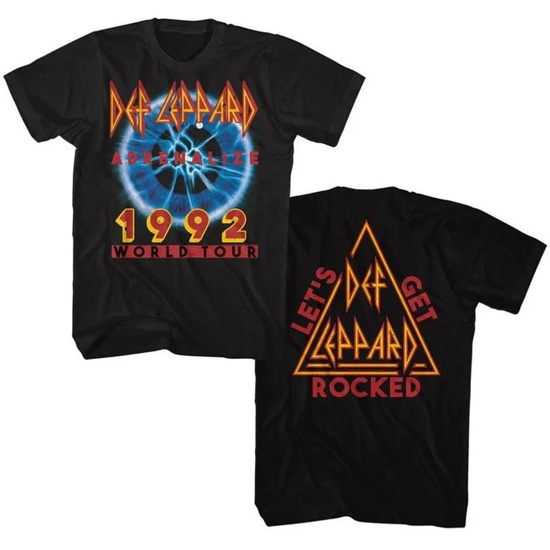 Def Leppard Adrenalize Tour Black Adult T-Shirt Unisex T-Shirt XXXXL