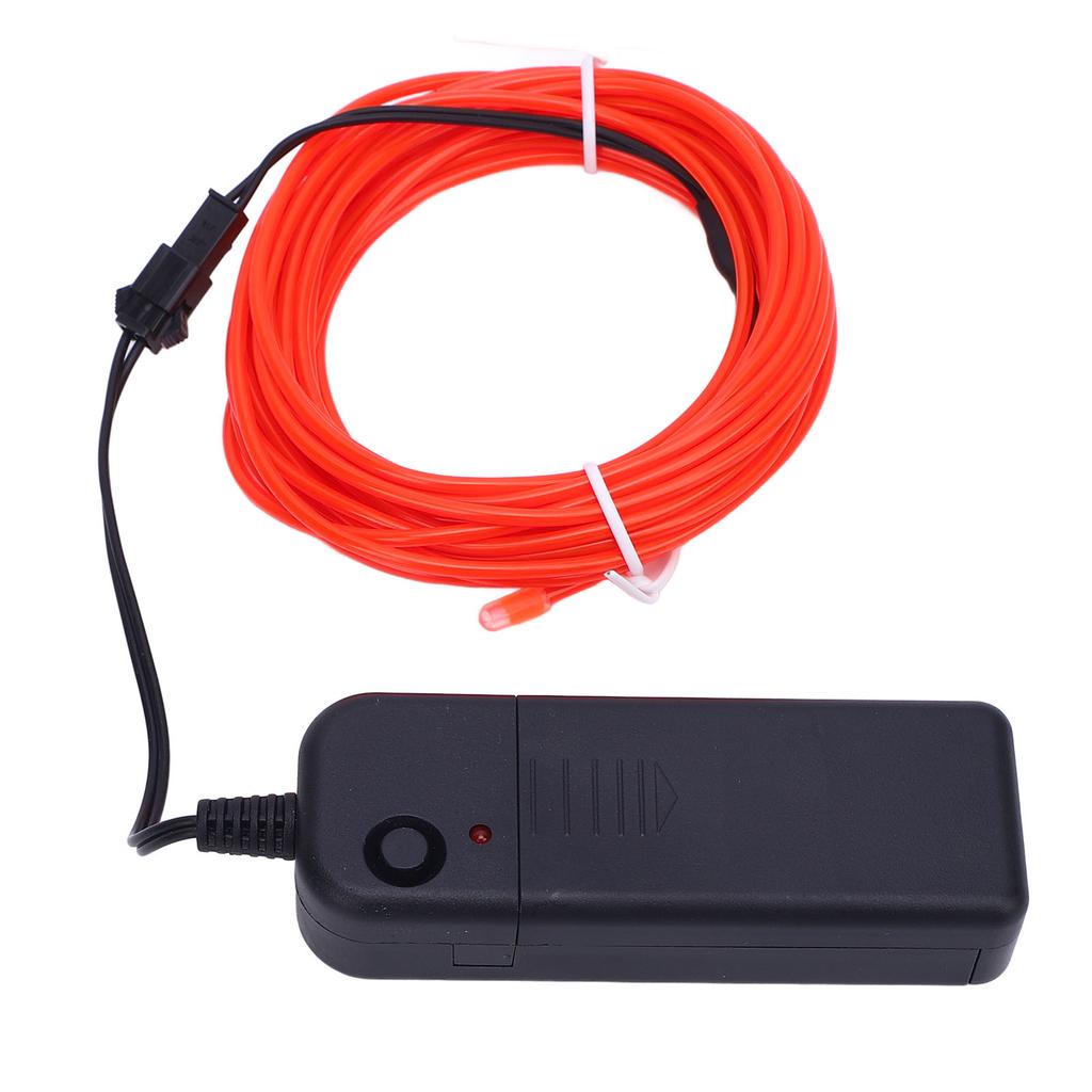 El Wire, 16.4ft Neon 360 Degrees  Cutta Light String Lights, Electroluminescent Neon Strobe Light, Batt Y Op Ated LED Lights for Party, Halloween, D