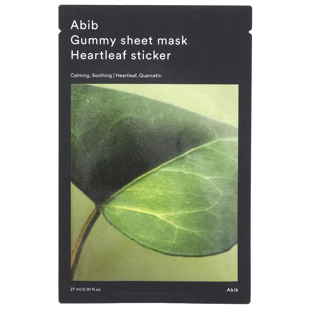 Gummy Jelly Beauty Sheet Mask, Heart Leaf Sticker, 1 Sheet, 27Ml(0.91Fl Oz)