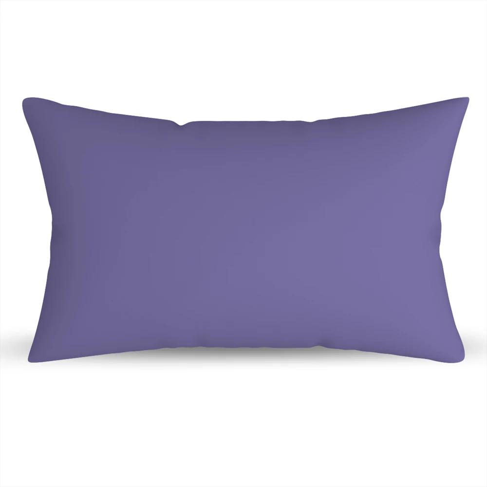 30x50см Однотонная Полиэстеровая Наволочка Декорация Спальня Подушка Дом Диван Чехол 30x50cm