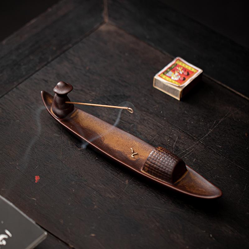 Antiker Fischer Künstlerische Ansicht Linie Räucherschale - Raumduft Diffusor Desodorierung Dekoration Handwerk Räucherhalter