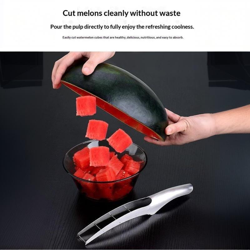 1 Set Lebensmittelqualität Wassermelonenschneider Multifunktionales Sommer-Fruchtschneidewerkzeug Perfekt für Küche BBQ Party Picknicks