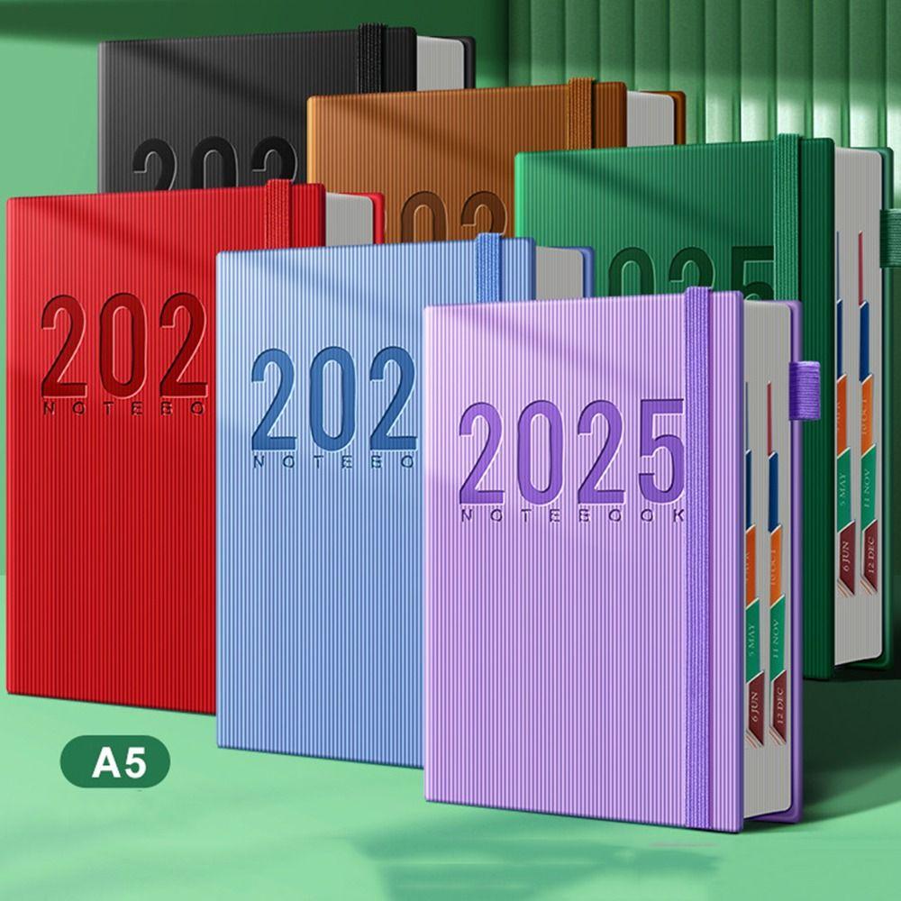 12 Months 2025 Schedule Planner Notepad Time Management a5 Diary Notepad Stationery
